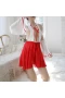 Women's Fashion Backless Cosplay Pleated Mini Skirt