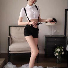 Sexy Women's Secretary Uniform Cosplay Costume Lingerie Set