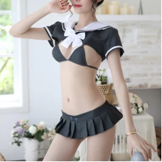 Sexy Lingerie Three-Point Pleated Skirt Student Uniform