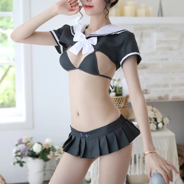 Sexy Lingerie Three-Point Pleated Skirt Student Uniform