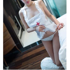 Nurse Role Sexy Lace Lingerie Suit, Cosplay Uniform Temptation Role-Playing Club 1403