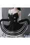 Black V-neck Maid Sexy Temptation Cosplay Black