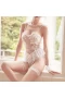 Sexy See Through Lace Mesh Bride Cosplay Costume Lingerie Set