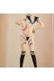 V-Neck See Through Student Cosplay Custume Blue