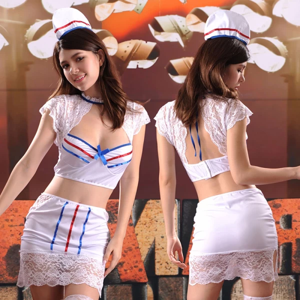 Nurse Sexy Lace Lingerie Suit, Cosplay Uniform Temptation Role-Playing Club