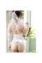 Sexy Bridal Floral Lace Lingerie Set Cosplay Costume