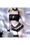 Cute Cat Cosplay Sexy Open Chest Lingerie