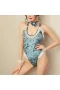 Rabbit Costume Haute Sexy Bunny Bodysuit Blue