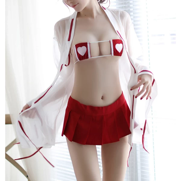 Women Sexy Nurse Lingerie Set Naughty Cosplay Costume