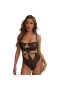 Hollow Out Open Crotch Sexy See Through Lingerie Bodysuit