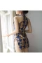 Sexy Chest Hollow Cheongsam with Side Split