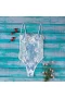 Floral Embroidered Sheer Mesh Lingerie Teddy Bodysuit Blue