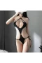 Hollow Out Bodysuit Lingerie With Halter Neck
