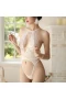 Halter Neck Bodysuit Backless With Chest Hollow White