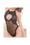 Woman's Sexy Halter Neck Lingerie With Hollow Out Black