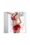 Eyelash Lace Edge See Through Lingerie Set Red