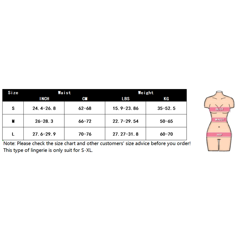 miulover size chart